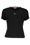 TOMMY HILFIGER SCHWARZES DAMEN-KURZARM-T-SHIRT