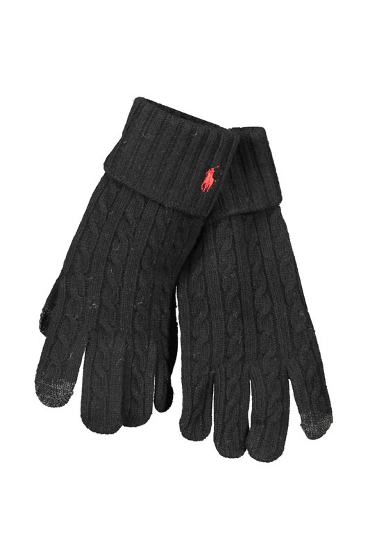 RALPH LAUREN MEN&#39;S BLACK GLOVES