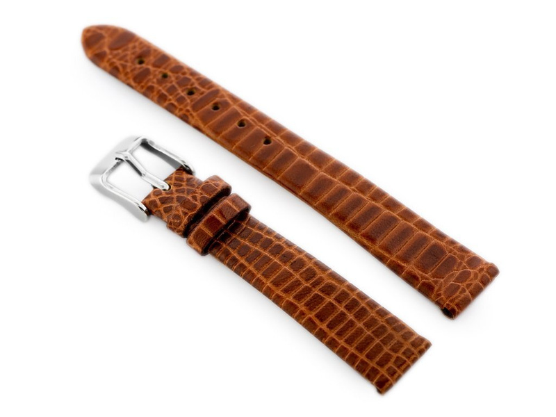 W57 leather watch strap - brown - 12mm