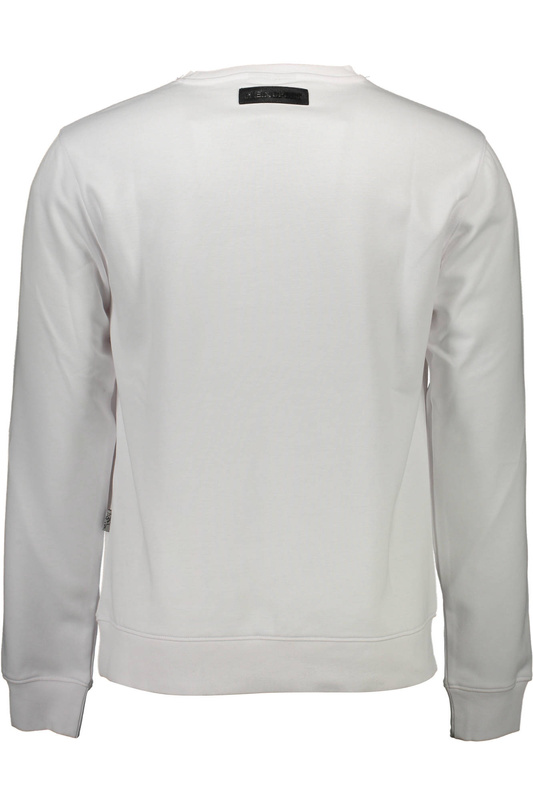 PLEIN SPORT SWEATSHIRT WITHOUT ZIP MAN WHITE