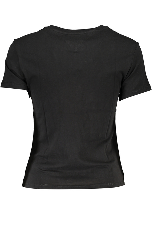 TOMMY HILFIGER DAMEN KURZARM T-SHIRT SCHWARZ