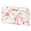 Women's roomy wallet with flowers in eco leather by Eslee