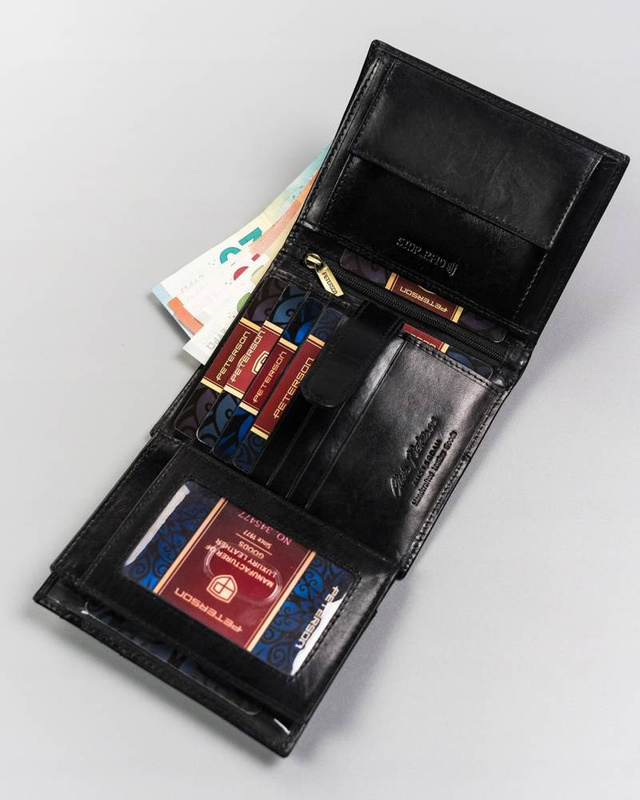 Leather's wallet RFID PETERSON PTN 22307-VT-E