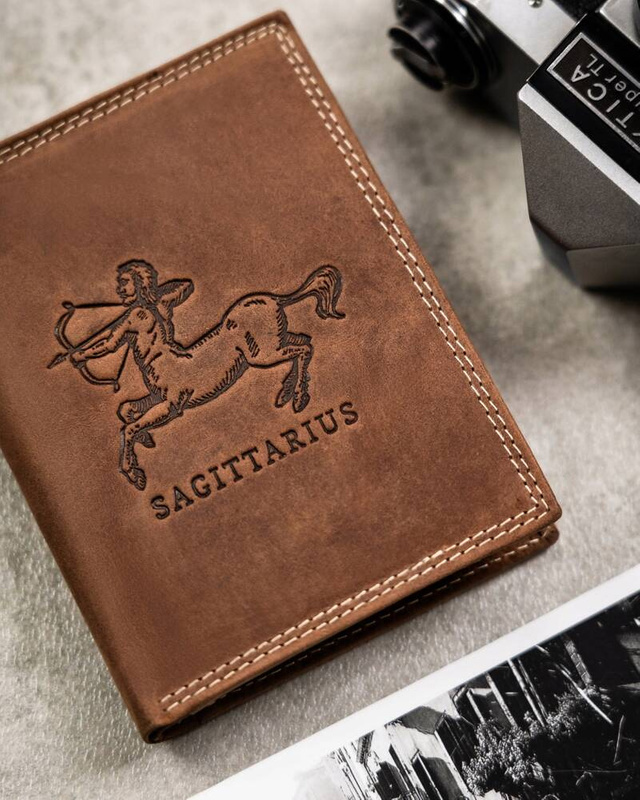 Men's wallet with zodiac signs pattern Always Wild