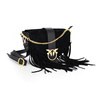 Vera Pelle leather crossbody bag with tassels