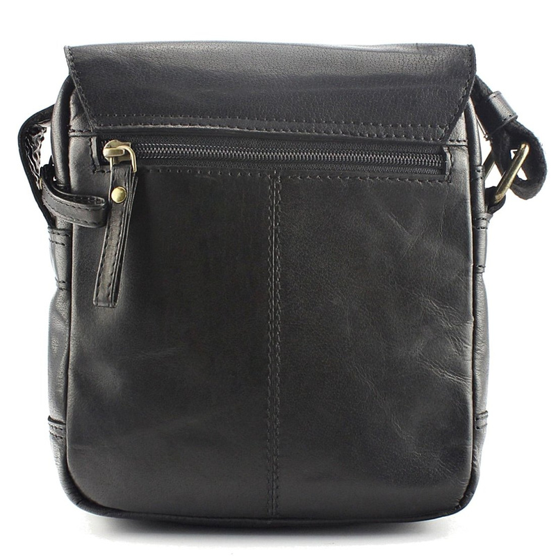 Men's leather crossbody bag EL FORREST