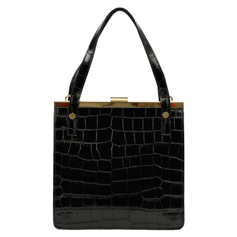 Damen Echtleder Handtasche Luka 19-90 CROCO