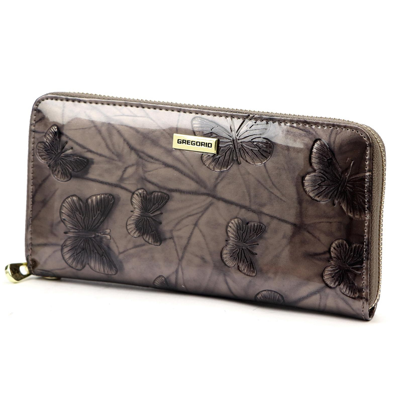 Women's lacquered genuine leather wallet Gregorio BTS-119