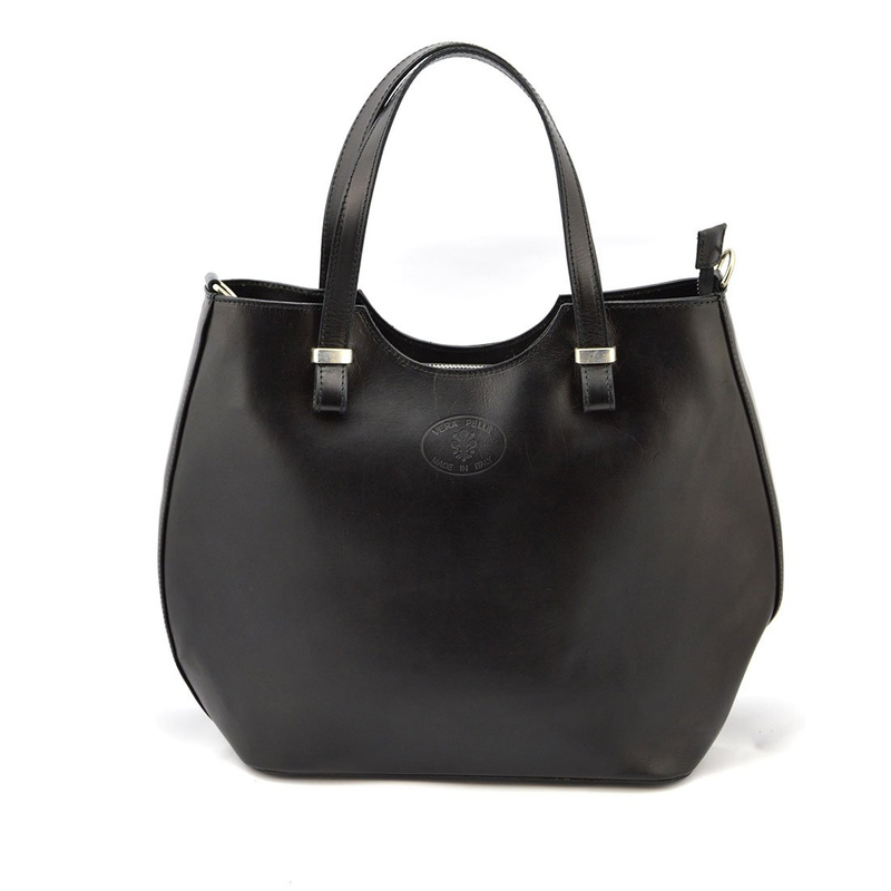 Elegant, stylish, large leather handbag