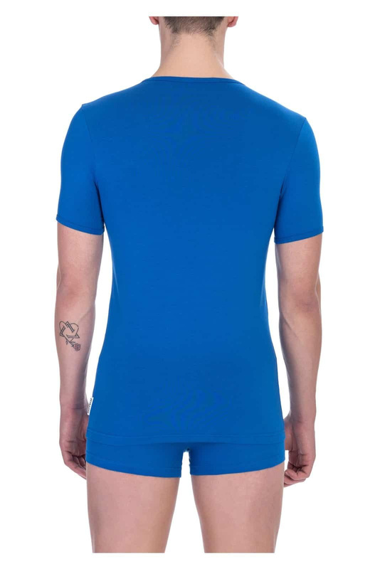 T-Shirts Marke Bikkembergs Modell BKK1UTS07SI Farbe Blau. Unterwńsche Herren. Saison: Das Ganze Jahr