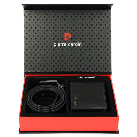 Herren Echtleder Geschenkset Pierre Cardin ZG-101-BR