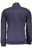 GIAN MARCO VENTURI MEN&#39;S BLUE ZIPPED SWEATSHIRT