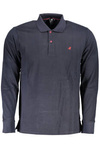 US GRAND POLO MEN&#39;S LONG SLEEVED POLO SHIRT BLUE