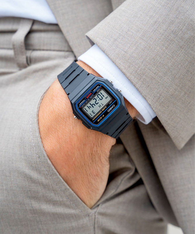 ZEGAREK MĘSKI CASIO F-91W-1YER (zd086a) - KLASYKA + BOX