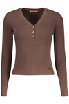 GUESS JEANS WOMEN&#39;S SWEATER BROWN