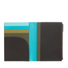 Travel document RFID wallet Colorful Barbados by DUDU in genuine leather with side zip pocket. It is suitable as passport holder and A6 block notes wallet.