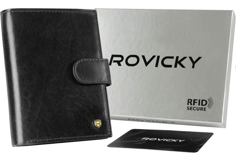 Herren Echtleder Geldbörse Rovicky N62L-RVT RFID