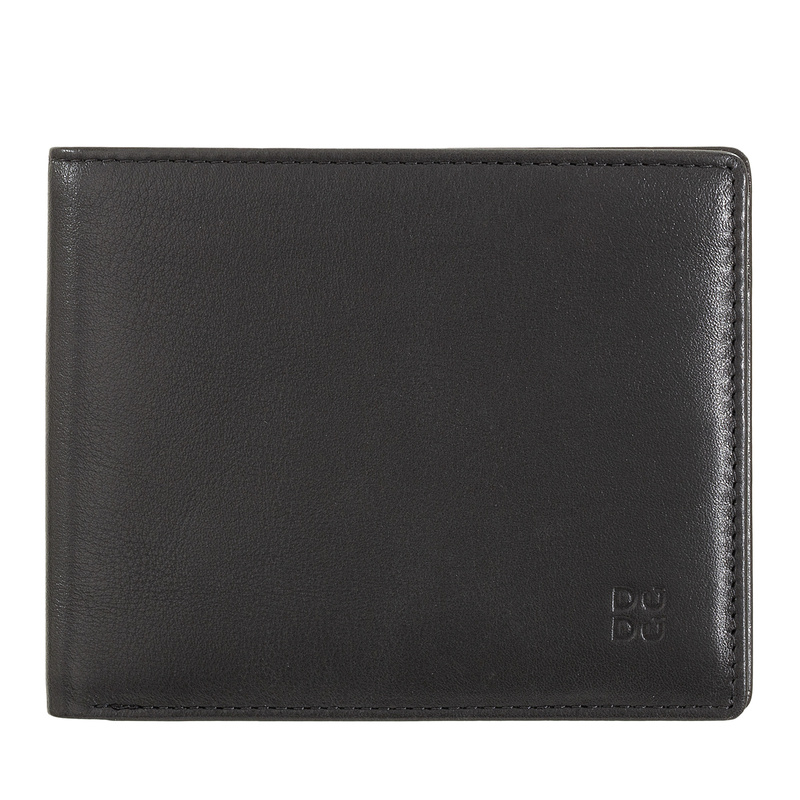 Gents RFID wallet by DUDU made in genuine calfskin leather with coin and credit card holders.