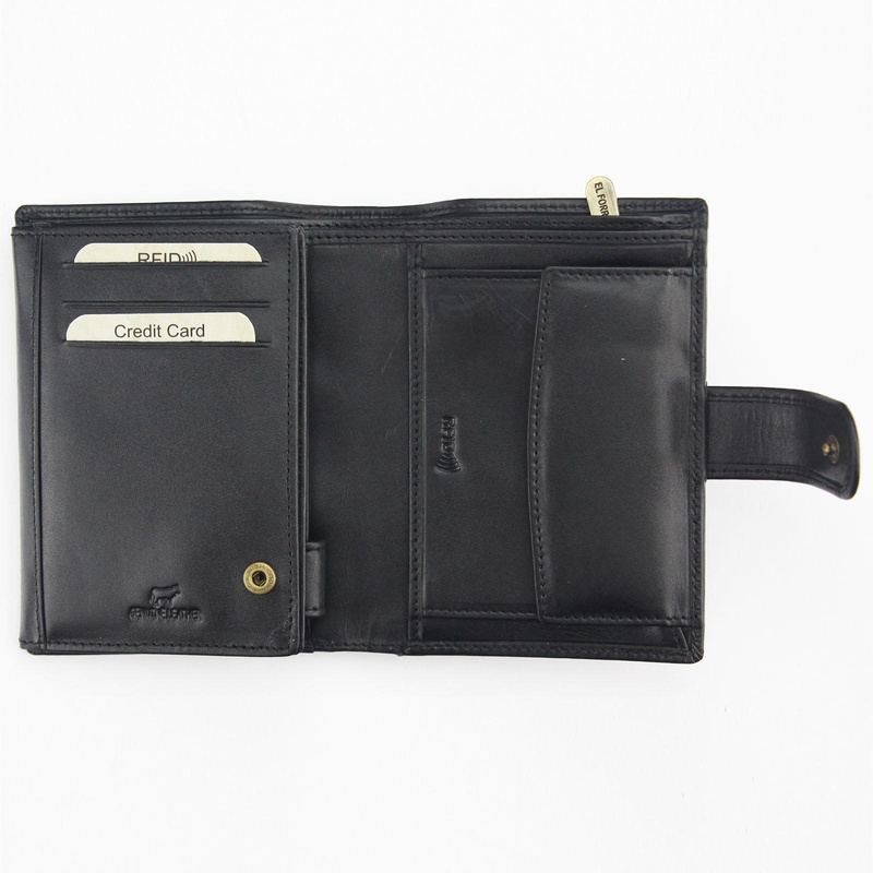 Classic Leather Men's Wallet EL FORREST with RFID