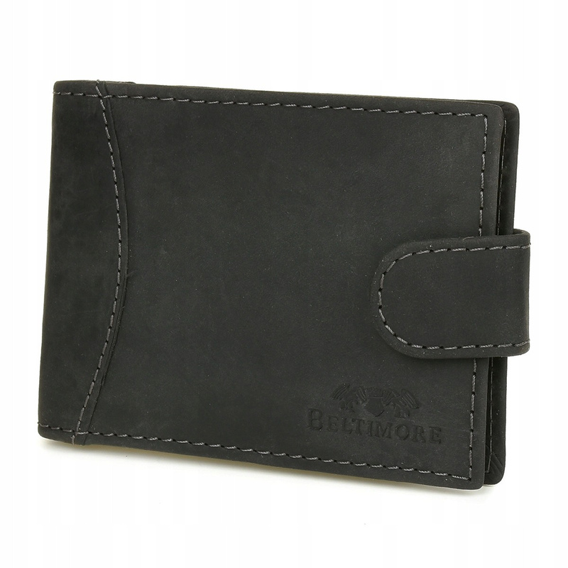 Leather case for documents business cards business card holder RFiD black C85