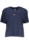 TOMMY HILFIGER BLAUES KURZARM-T-SHIRT FÜR DAMEN