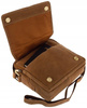 Men's leather shoulder bag, city messenger bag