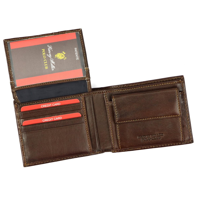 Men's genuine leather wallet Harvey Miller Polo Club 1725 292