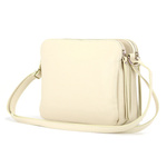 Large, elegant women's leather shoulder bag