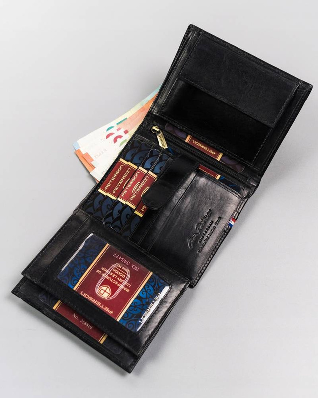 Leather's wallet RFID PETERSON PTN 22307-VT-A