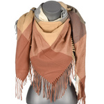 Beige Large Women's Cotton Warm Neck Scarf AXD-13