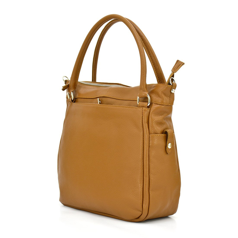 Classic, beautiful, roomy leather women's shopper bag