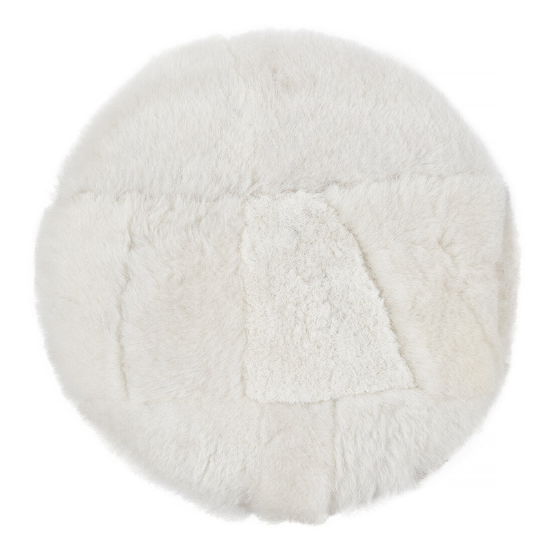 Round Sheepskin chair seat