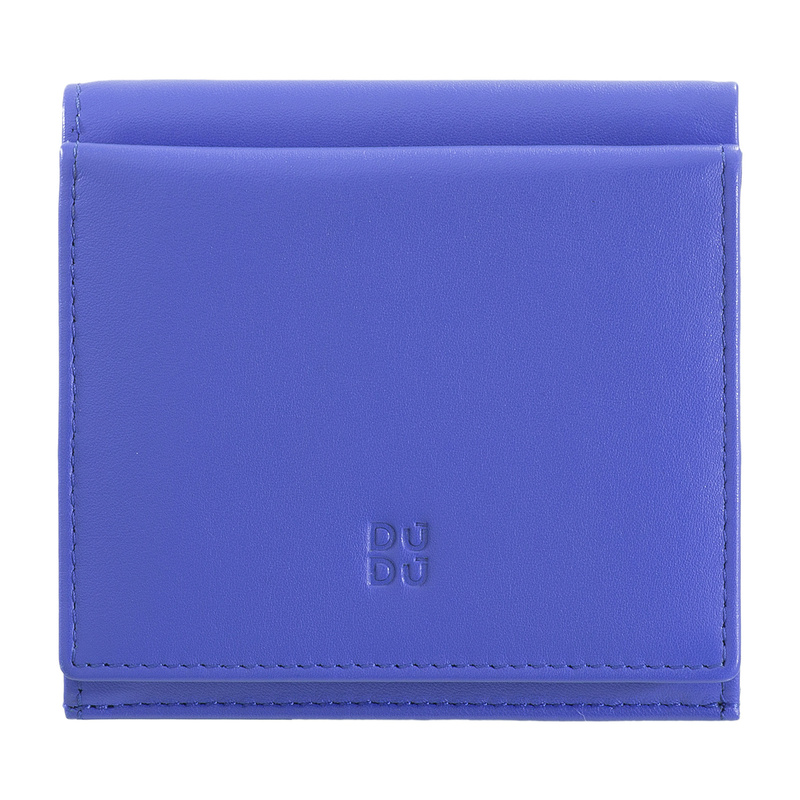 The DUDU Colorful collection is enriched by Flavio, small men's multicolour leather billfold RFID wallet with external coin purse and credit card holders