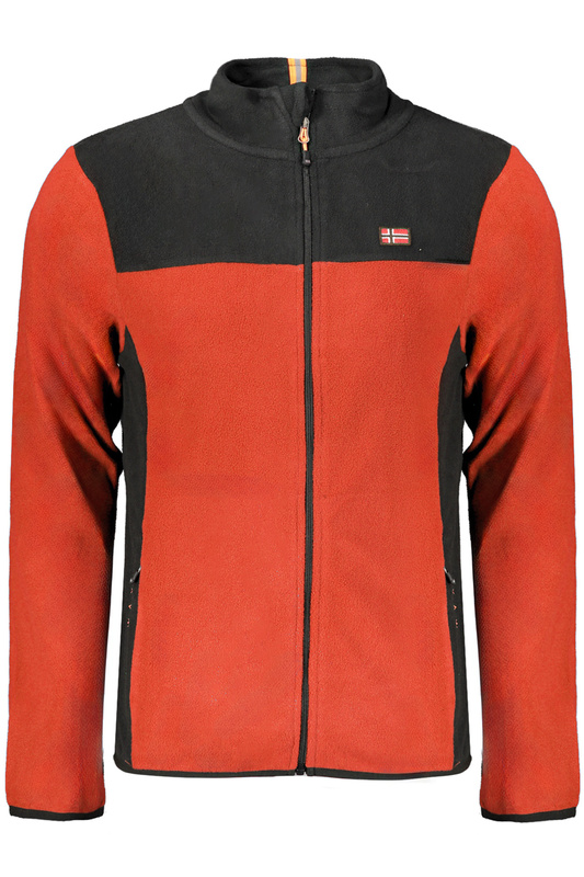 NORWAY 1963 RED MEN&#39;S ZIP-UP SWEATSHIRT