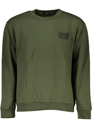 CAVALLI CLASS GRÜNES HERREN-SWEATSHIRT MIT REISSVERSCHLUSS