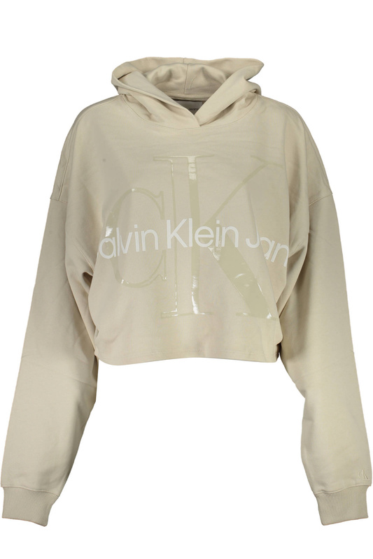 CALVIN KLEIN SWEATSHIRT WITHOUT ZIP WOMAN BEIGE