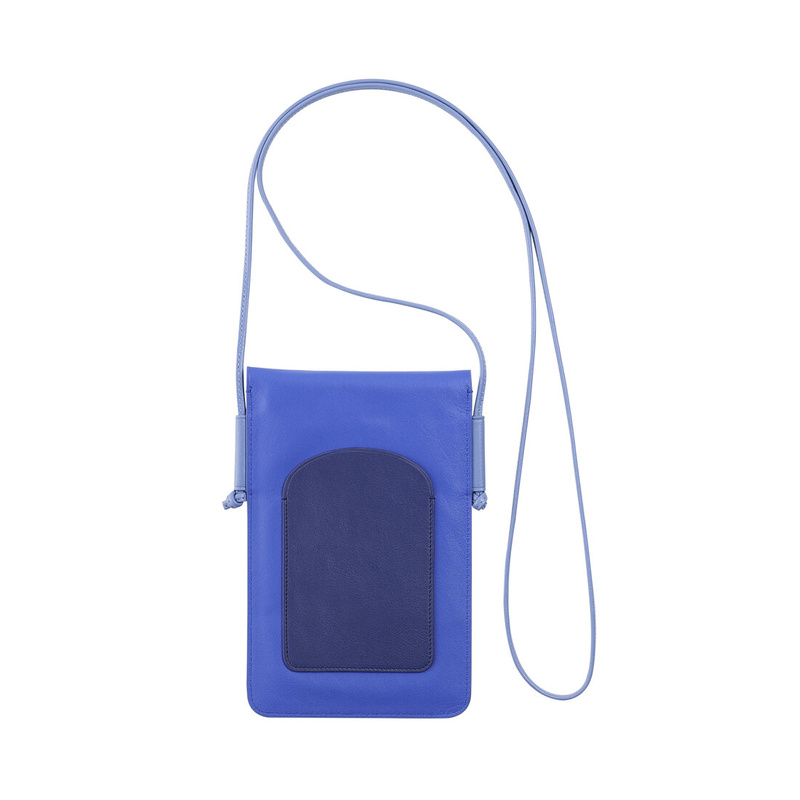 Necklace wallet Colorful Alicante by DUDU made in genuine leather for mobile phone. Compact and slim design, suitable for smartphone and other small things.