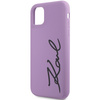 Karl Lagerfeld KLHCN61SKSVGU iPhone 11 / Xr  6.1" purpurowy/purple hardcase Silicone Signature