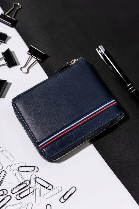 Men's Leather Zipper Wallet with RFID Always Wild