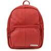 Rotes Leder Damen Baltimore Rucksack geräumig R33