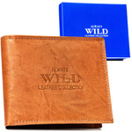 Klappbare Herren-Lederbrieftasche von Always Wild