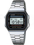 ZEGAREK UNISEX CASIO A168WA-1W - VINTAGE + BOX