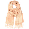 Beige Cotton large women's scarf tassel shawl ST-25