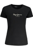 PEPE JEANS WOMEN&#39;S SHORT SLEEVE T-SHIRT BLACK