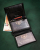 Leather wallet & key ring set PETERSON PTN SET-M-N4-KCS