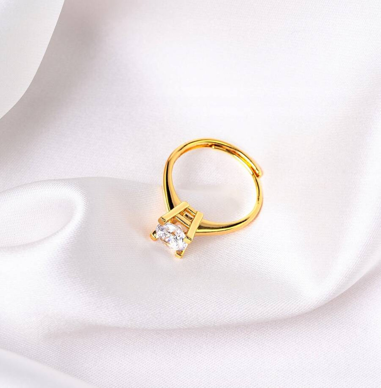 Gold plated ring PETERSON RIN-001