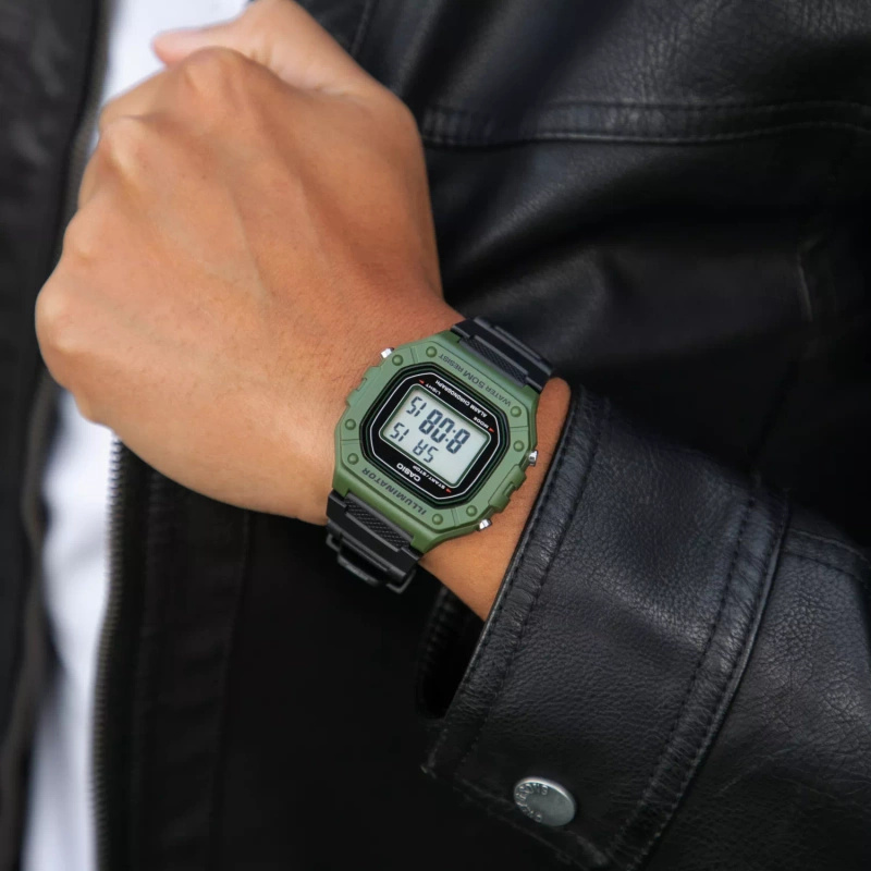 ZEGAREK MĘSKI CASIO W-218H-3A + BOX