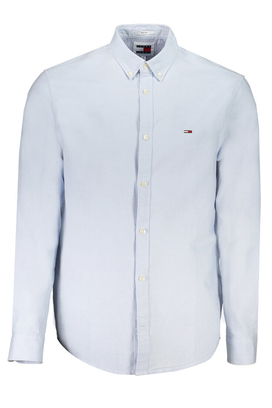 TOMMY HILFIGER MEN&#39;S BLUE LONG SLEEVE SHIRT