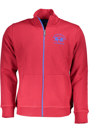 LA MARTINA MEN&#39;S RED ZIP SWEATSHIRT