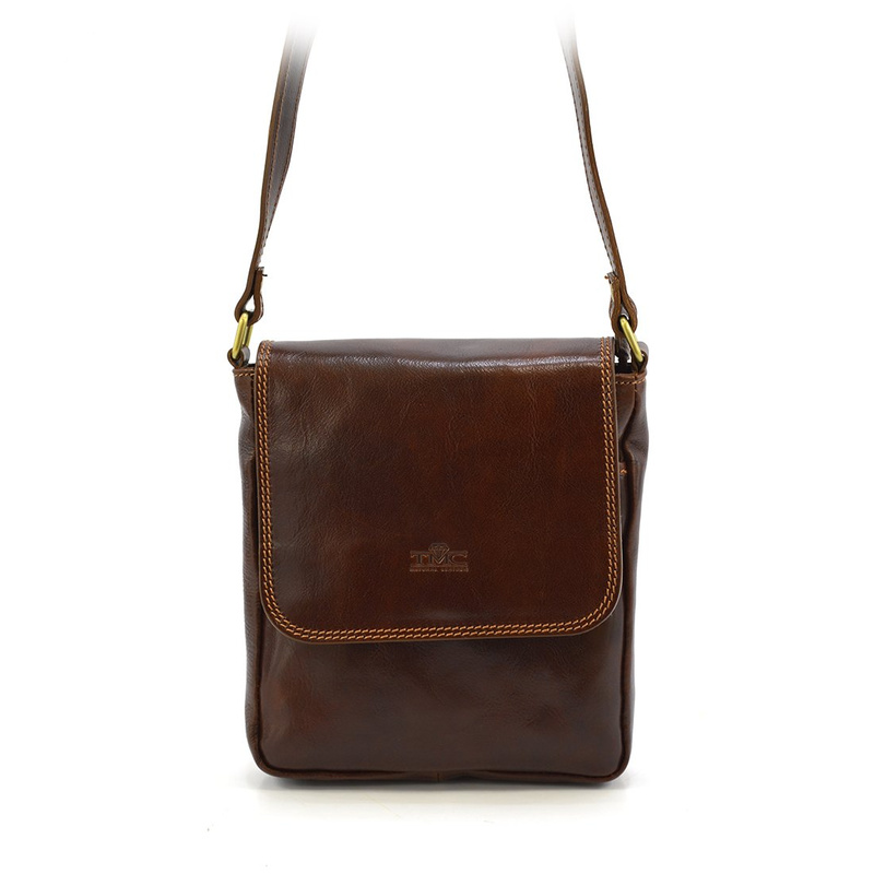 Beautiful classic leather women's messenger bag